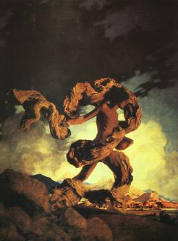 Maxfield Parrish : Cadmus Sowing the Dragons Teeth